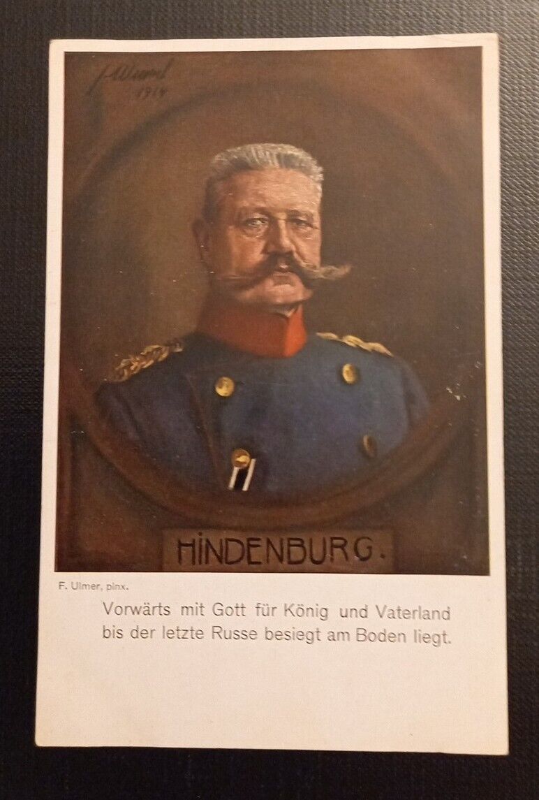 Hindenburg Vorwärts mit Gott für König und Vaterland 50154 Ga SH1
