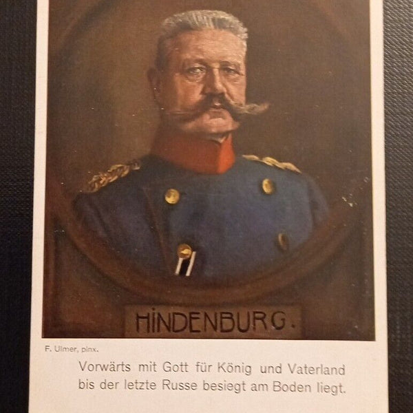 Hindenburg Vorwärts mit Gott für König und Vaterland 50154 Ga SH1