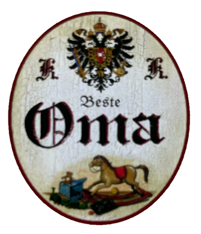 KuK Nostalgie Holzschild Beste Oma Großmutter Kinder Kind Familie Schild