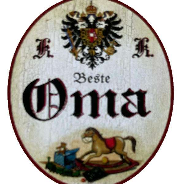 KuK Nostalgie Holzschild Beste Oma Großmutter Kinder Kind Familie Schild