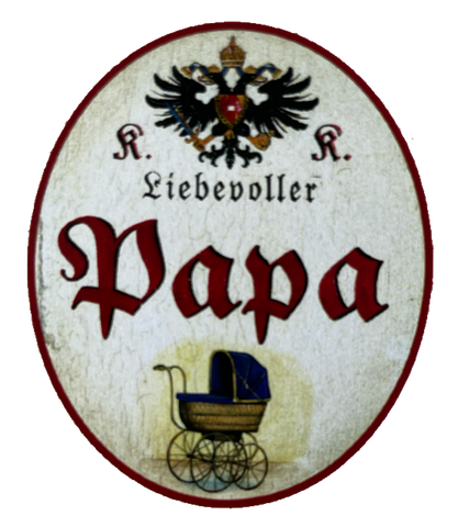 KuK Nostalgie Holzschild Liebevoller Papa Vater Kinder Kind Familie Schild