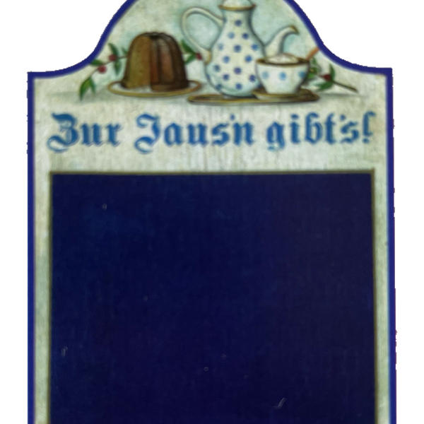 Nostalgie Holzschild Zur Jaus'n Gibt's Tafel Stil Jause Essen Schild
