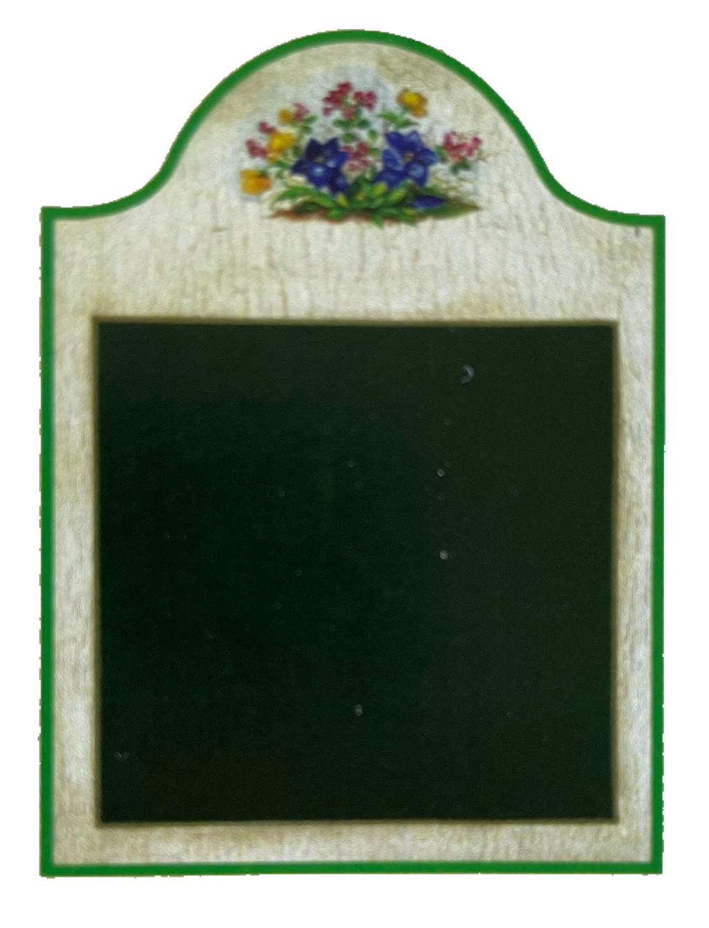 Nostalgie Holzschild Tafel Stil Ohne Text Leer Keine Schrift Blumen Schild