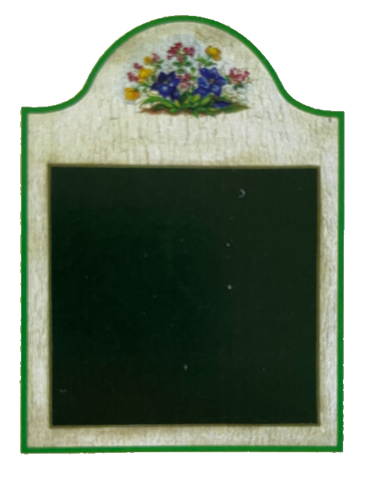 Nostalgie Holzschild Tafel Stil Ohne Text Leer Keine Schrift Blumen Schild