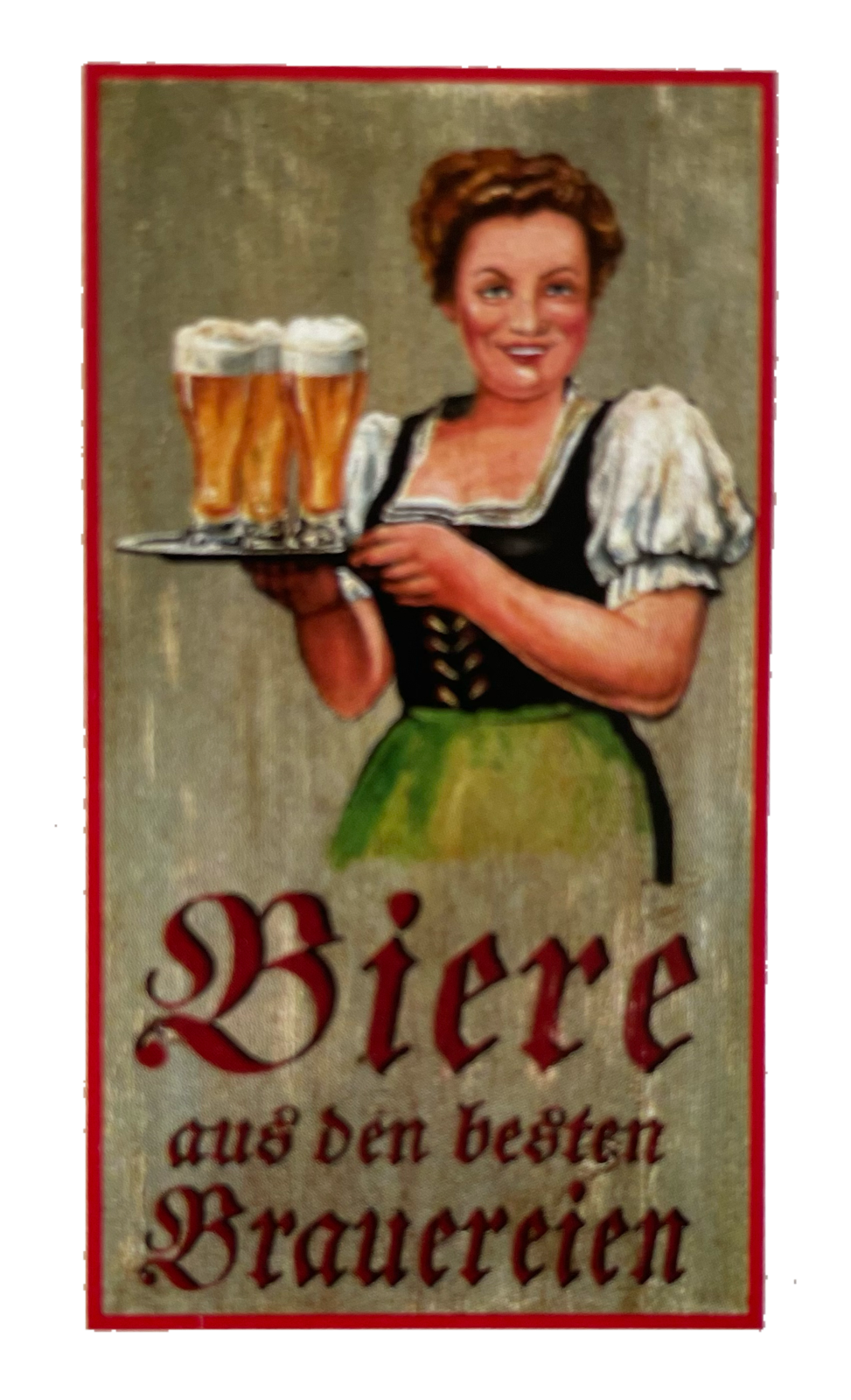 Nostalgie Holzschild Biere Aus Den Besten Brauereien Alkohol Bier Wirt Schild