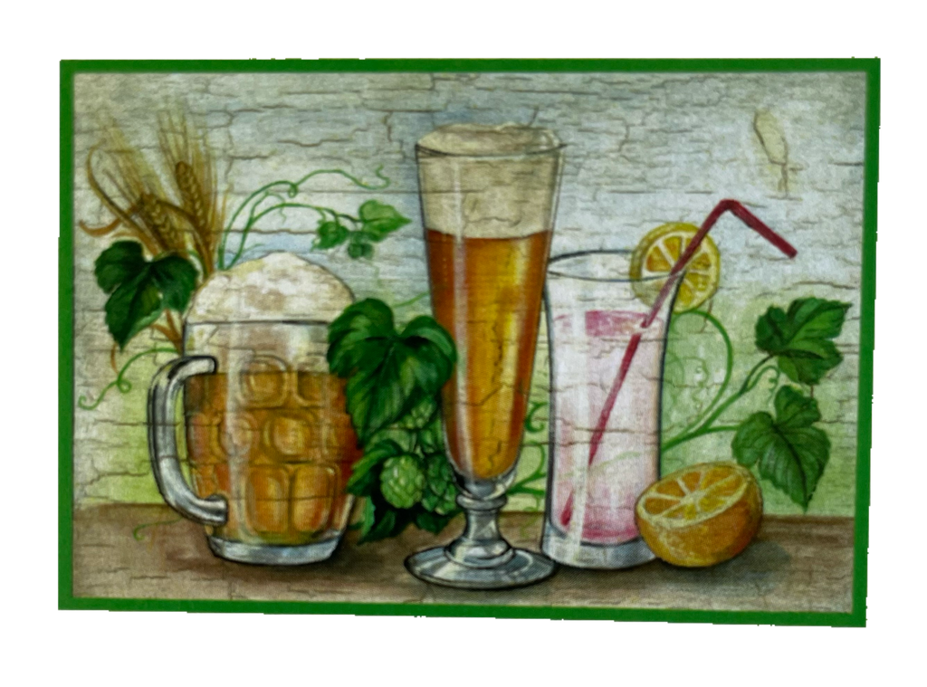 Nostalgie Holzschild Bier Cocktail Alkohol Glas Bar Spirituosen Schild