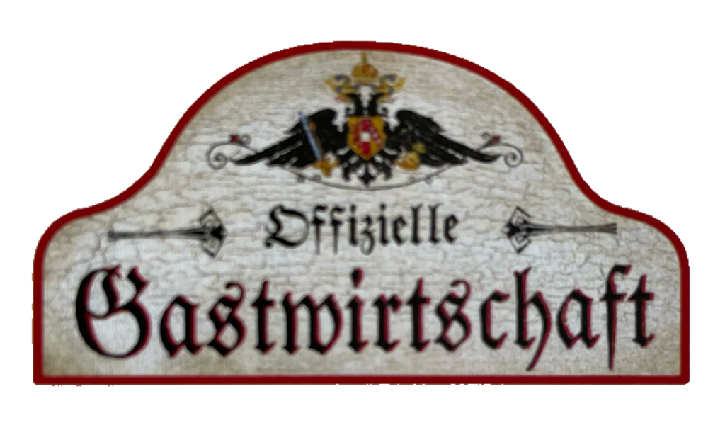 KuK Nostalgie Holzschild Offizielle Gastwirtschaft Wirt Wirtshaus Bier Schild