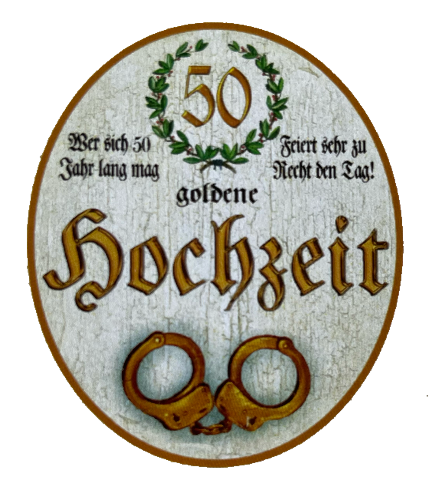 KuK Nostalgie Holzschild Goldene Hochzeit 50 Jahre Ehe Paar Heirat Schild
