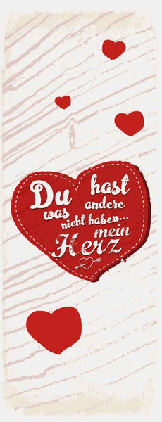 Schild du hast was andere nicht haben mein herz liebe paar 27x10 blech od.holz