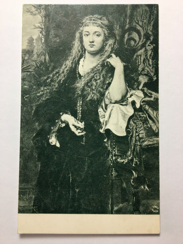 Fille de Castellan (J.Matejko) - Burgmädchen - Künstlerkarte 110065 TH