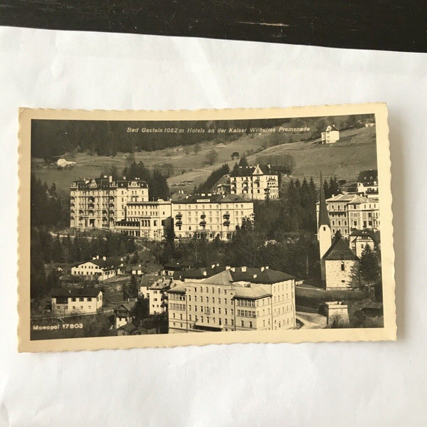 AK, Bad Gastein, Hotels, Kaiser Wilhelms Promenade (110240 BW)