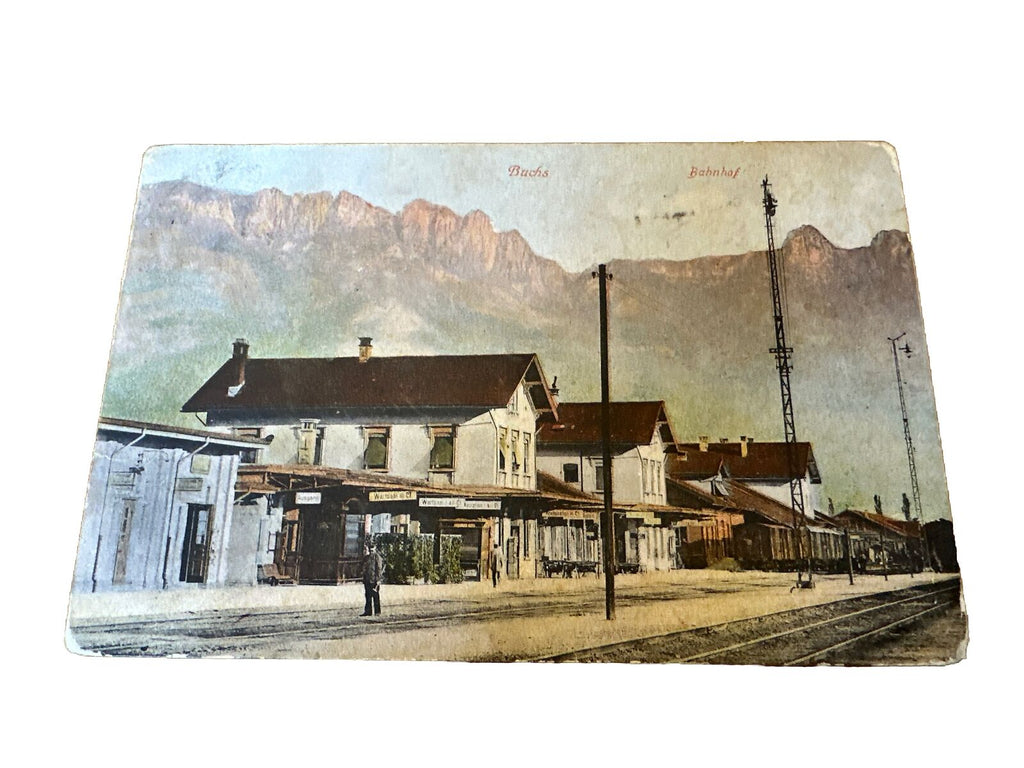 Ansichtskarte Schwei St. Galen Buchs Bahnhof 800051 Ga E