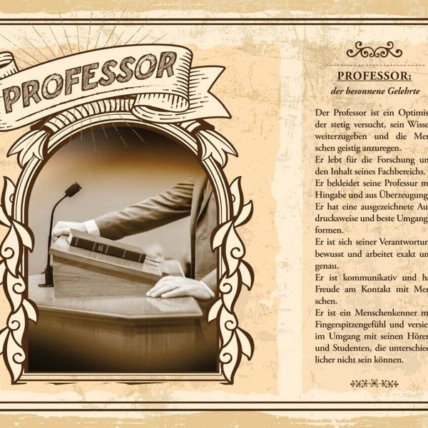 Schild Professor Beruf Titel Professur Lehramt 12x18 20x30 30x40 Blech/Holz