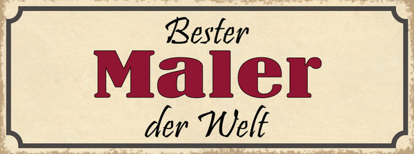 Schild Bester Physiotherapeut Der Welt Therapie Bewegung 27x10 Blech od.Holz
