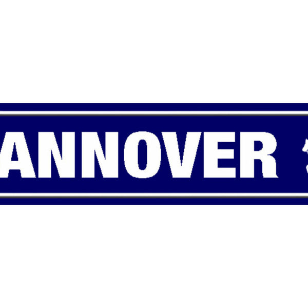 Schild Hannover Stadt Deutschland Ort Straße Platz 46 x 10 Blech od. Holz