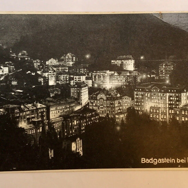 AK, Bad Gastein, Nacht, Österreich (110270 BW)