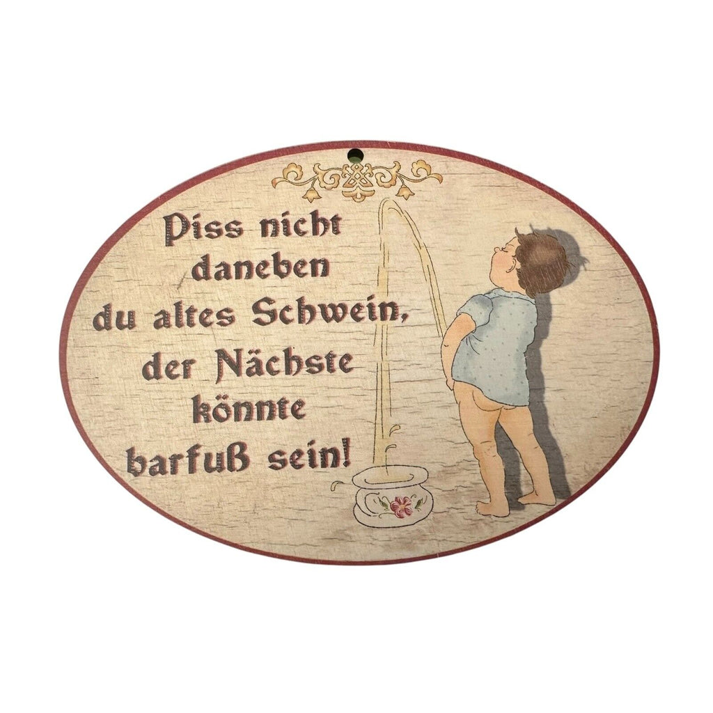 Holz Türschild WC Keller Privat Werkstatt Stube Eingang 13 x 18 cm diverse