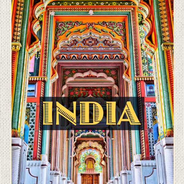 Schild India Indien Patrika Gate Tor Jawahar Garten 12x18 20x30 30x40 Blech/Holz
