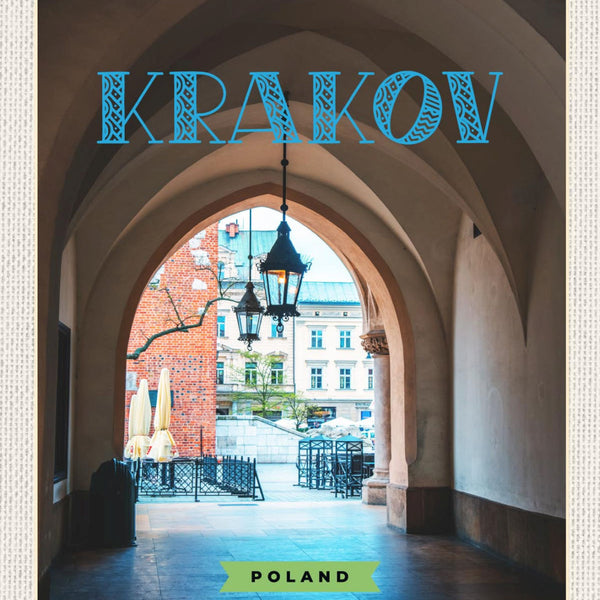 Schild Krakov Poland Krakau Polen Tuchhallen Stadt 12x18 20x30 30x40 Blech/Holz