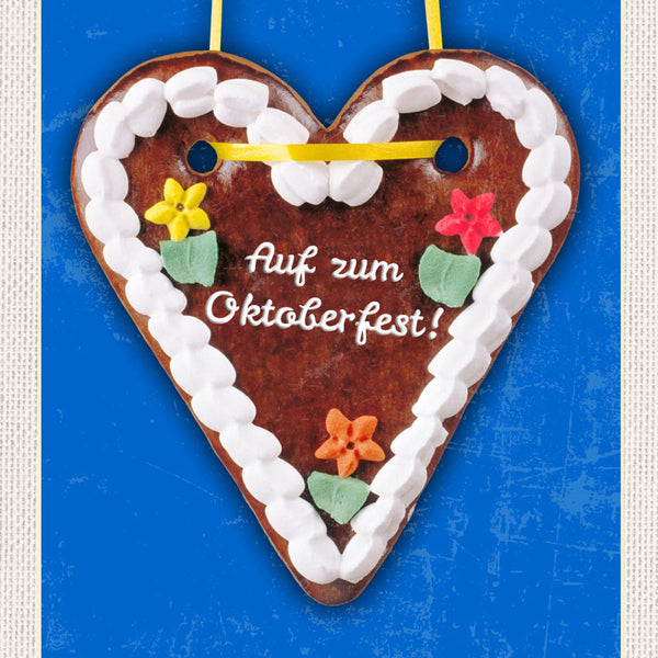 Schild Oktoberfest München Bayern Lebkuchen Herz D 12x18 20x30 30x40 Blech/Holz