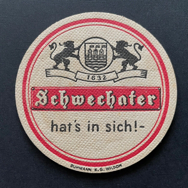 Schwechater Bier Brauerei 1632 Wappen Ruhrmann KG Wildon Niederösterreich PR