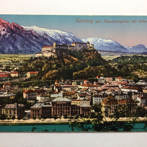 Salzburg vom Kapuzinergarten mit Untersberg / Festung 11082