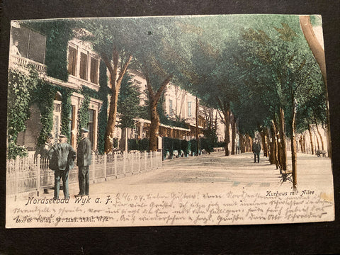 Nordseebad Wyk auf Föhr Kurhaus mit Allee 80199