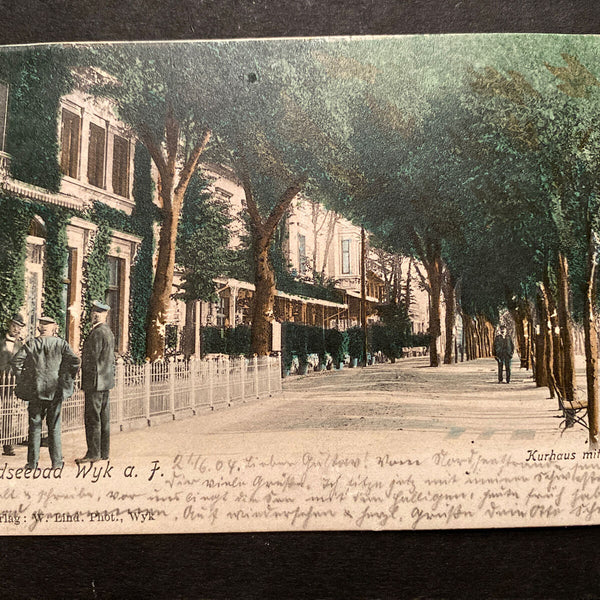 Nordseebad Wyk auf Föhr Kurhaus mit Allee 80199
