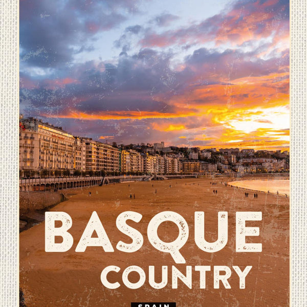 Schild Basque Country Spain Baskenland Spanien 12x18 20x30 30x40 Blech/Holz