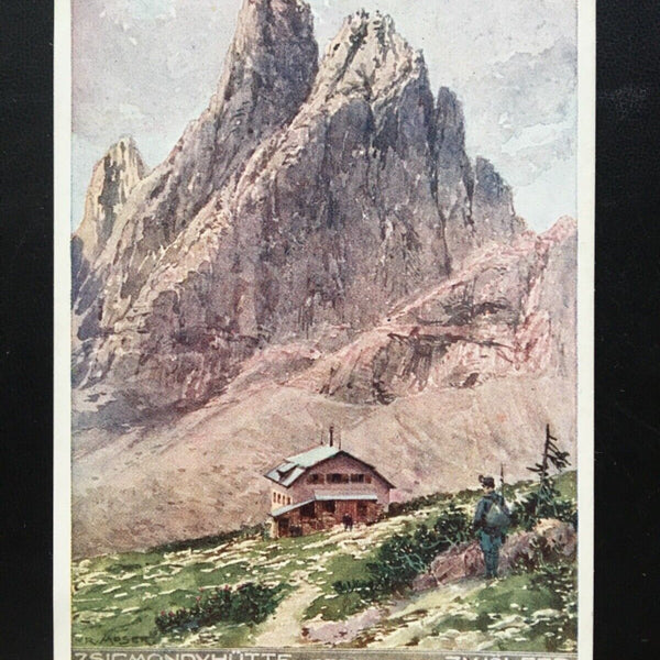 Zsigmondyhütte gg. den Zwölfer (R.Moser) - Südtirol -  Kriegshilfebüro 170036 TH