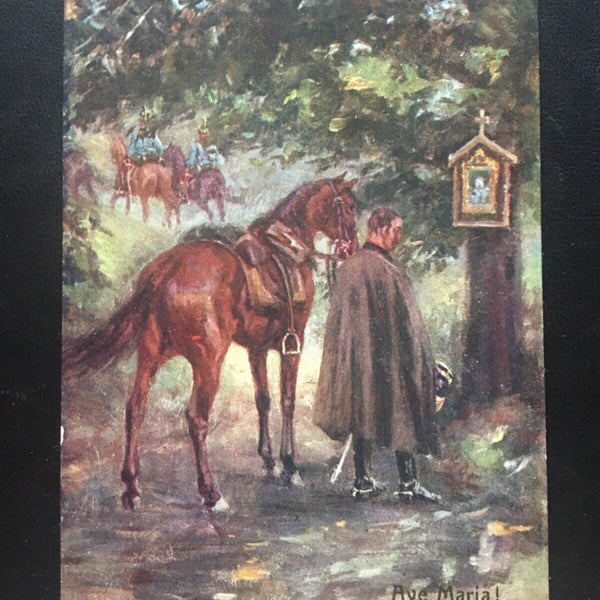Ave Maria! (Gassner) - Soldat mit Pferd vor Marienbild 270085 TH