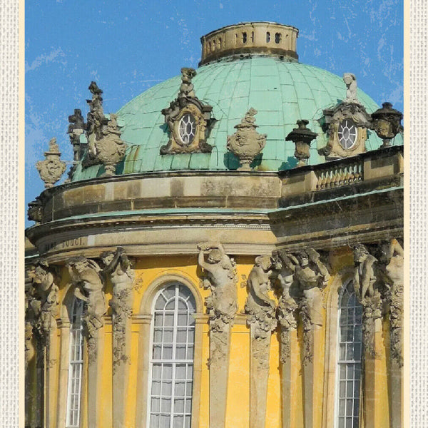 Schild Spruch Potsdam Deutschland Schloss Sanssouci JW