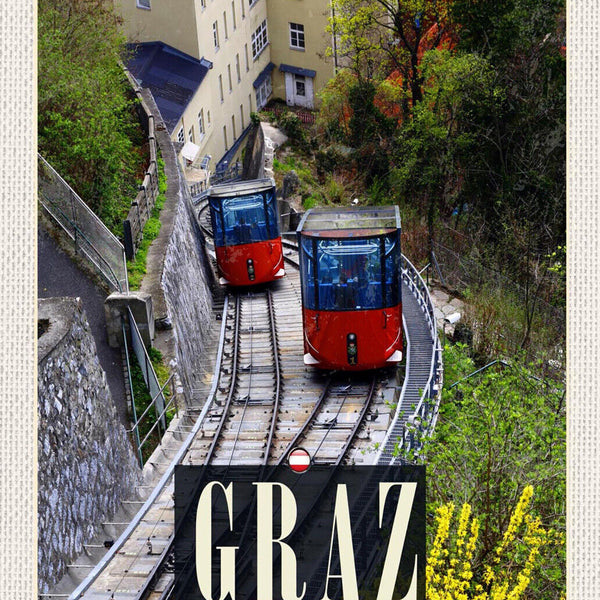 Schild Spruch Graz Steiermark Österreich Eisenbahn JW