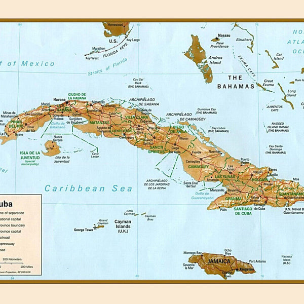 Schild Spruch Cuba Kuba Landkarte Insel Karibik JW