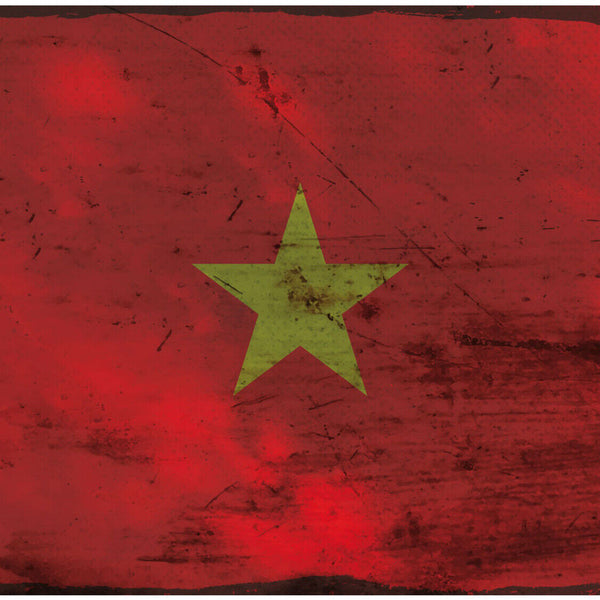 Schild Spruch Nationalflagge Vietnam JW