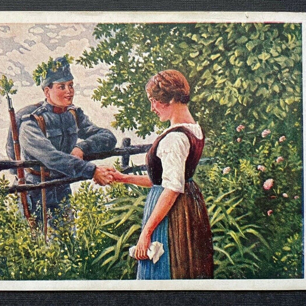 Als er wieder kam Rückkehr Soldat Krieg Uniform Frau Kleid Tracht 400273 TH