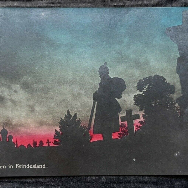 Abendfrieden in Feindesland Soldat Uniform Kreuz Nacht Militär Krieg 400280 TH