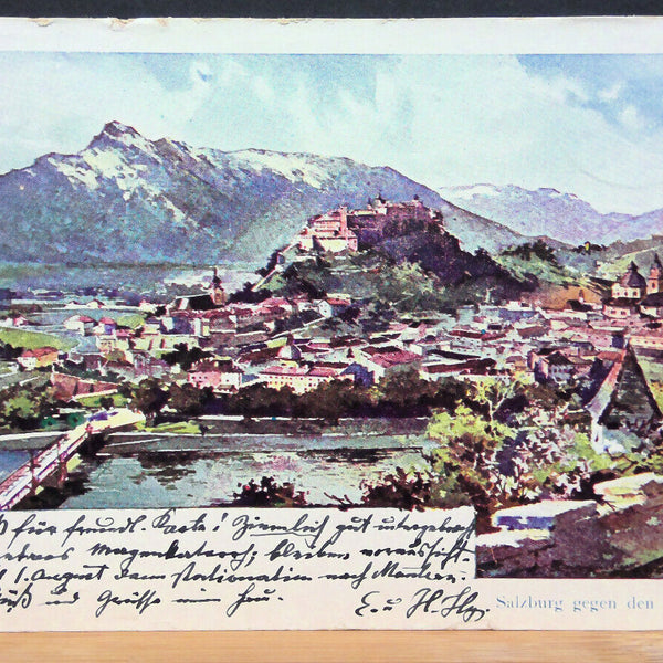 Salzburg gegen den Untersberg Gemälde JW 650301 C