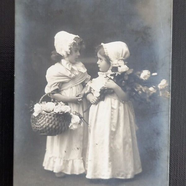 Glückwunschkarte Zum Namenstag 2 Mädchen Mit Rosen 5551 H