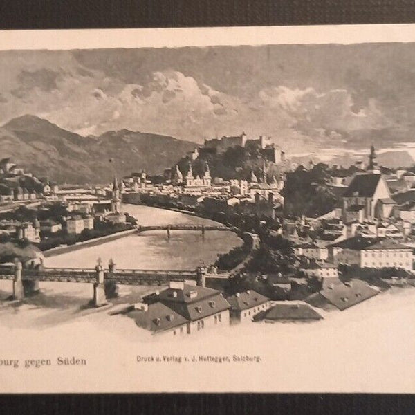 Salzburg gegen Süden mit Festung 650098 Ga B