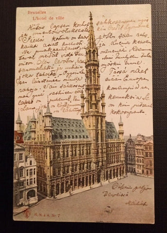 Ansichtskarte Belgien Bruxelles L Hotel de Ville 118053 Ga E