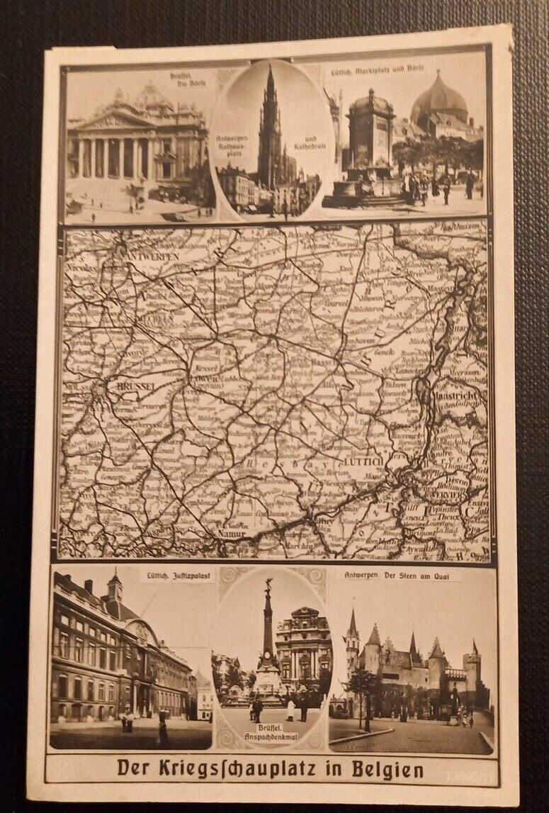 Ansichtskarte Militaria IWK Der Kriegsschauplatz In Belgien 170049 Ga B