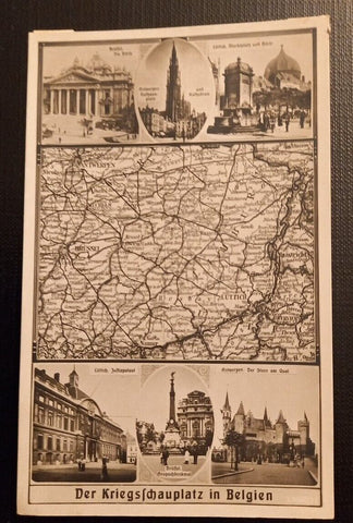 Ansichtskarte Militaria IWK Der Kriegsschauplatz In Belgien 170049 Ga B
