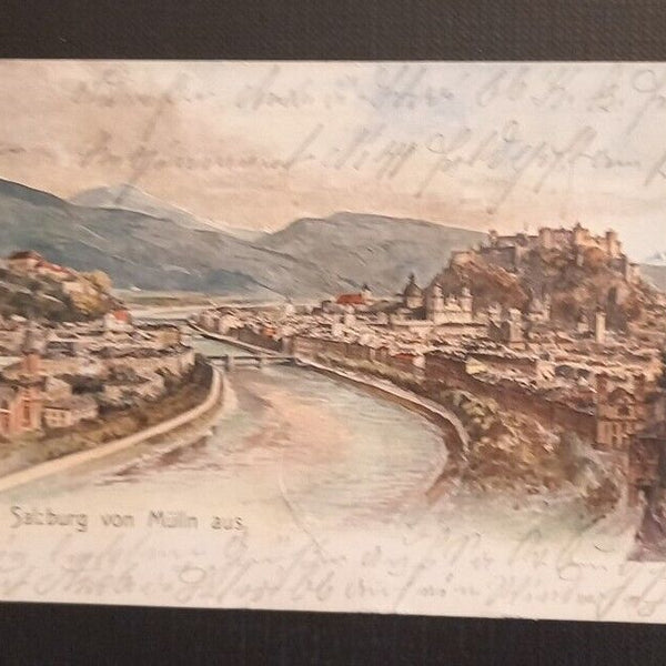 Salzburg Von Mülln Aus Mit Festung 650101 Ga B