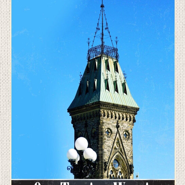 Schild Ottawa Canada Parliament Hill Ontario 12x18 20x30 30x40 Blech od. Holz