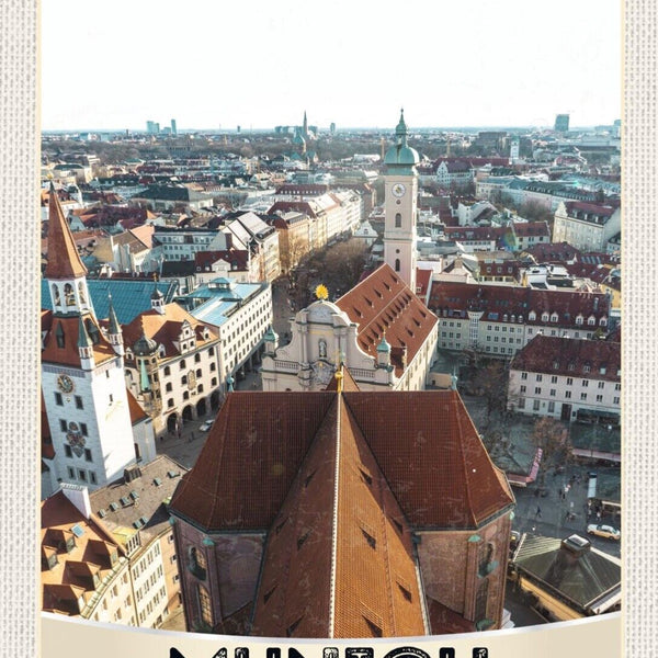 Schild Munich Germany München Deutschland Stadt 12x18 20x30 30x40 Blech od. Holz