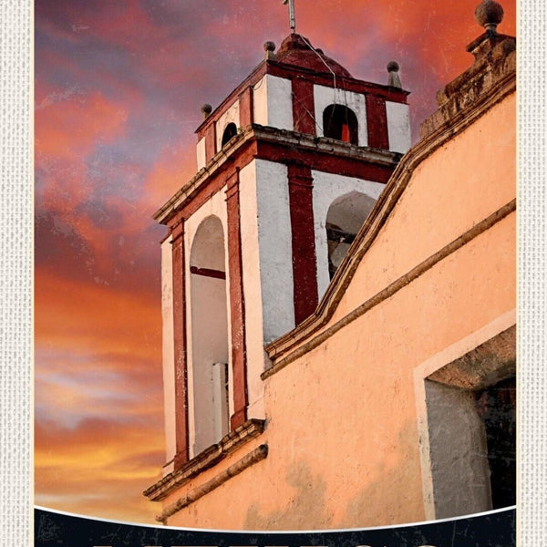 Schild México Mexiko Keramik Schädel Día de Muertos 12x18 20x30 30x40 Blech/Holz