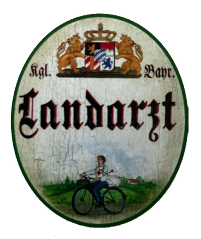 Nostalgie Holzschild Bayern Königlich Bayerischer Landarzt Doktor Arzt Schild