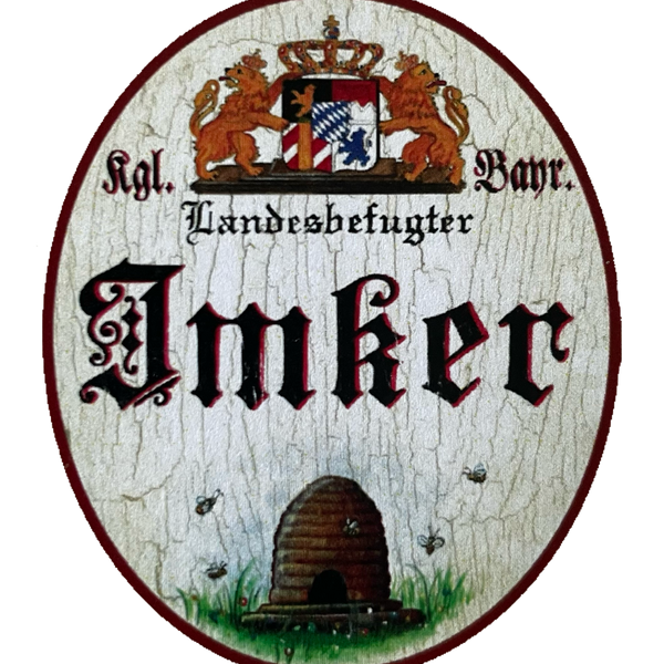 Nostalgie Holzschild Bayern Königlich Bayerischer Landesbefugter Imker Schild