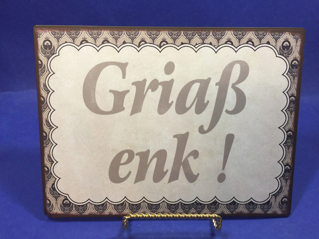 Nostalgie Div. Schilder Mundart Sprüche Dialekt siehe Fotos 20x15 bzw. 15x20